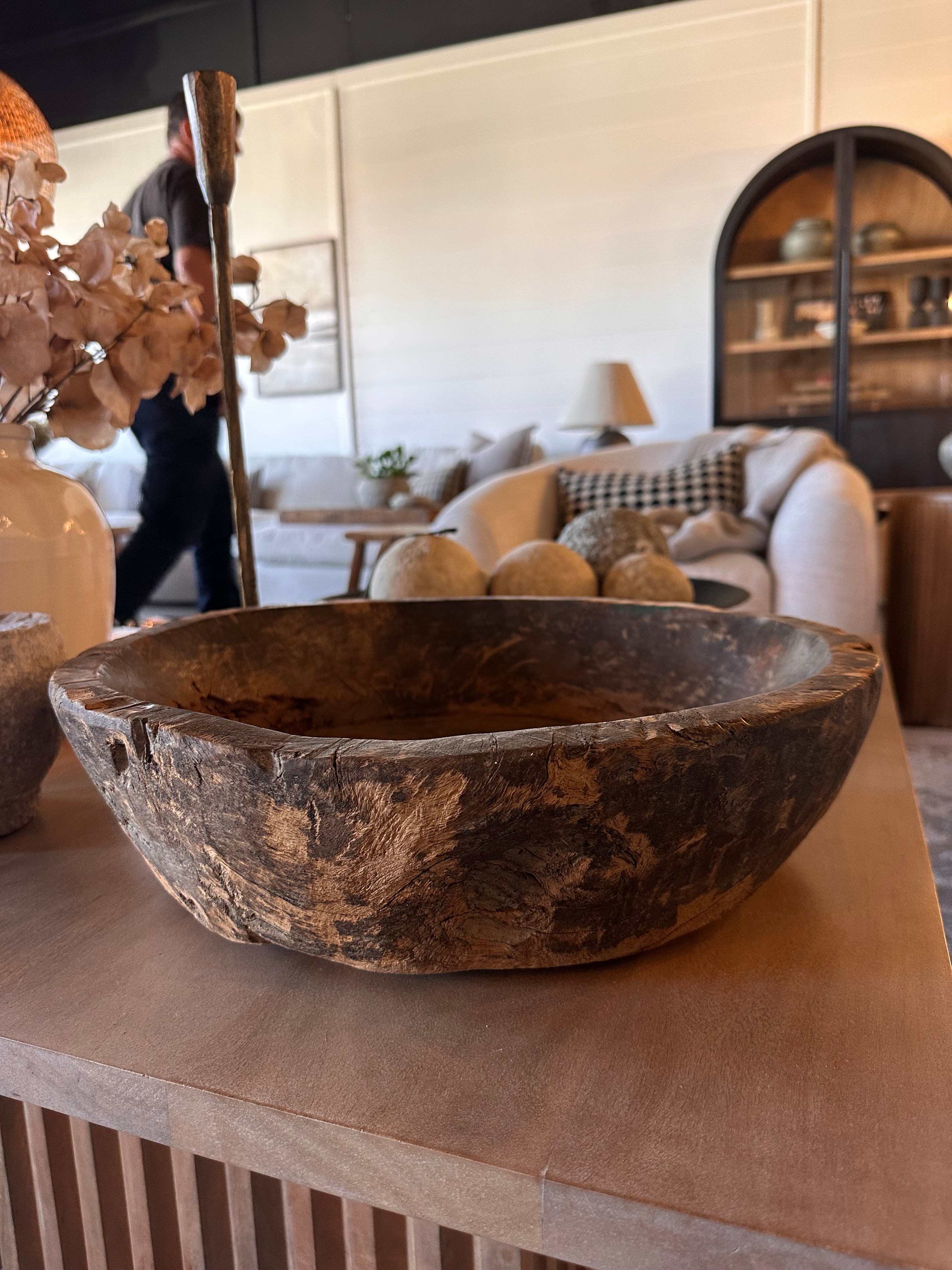 Nepal Vintage Wood Plates