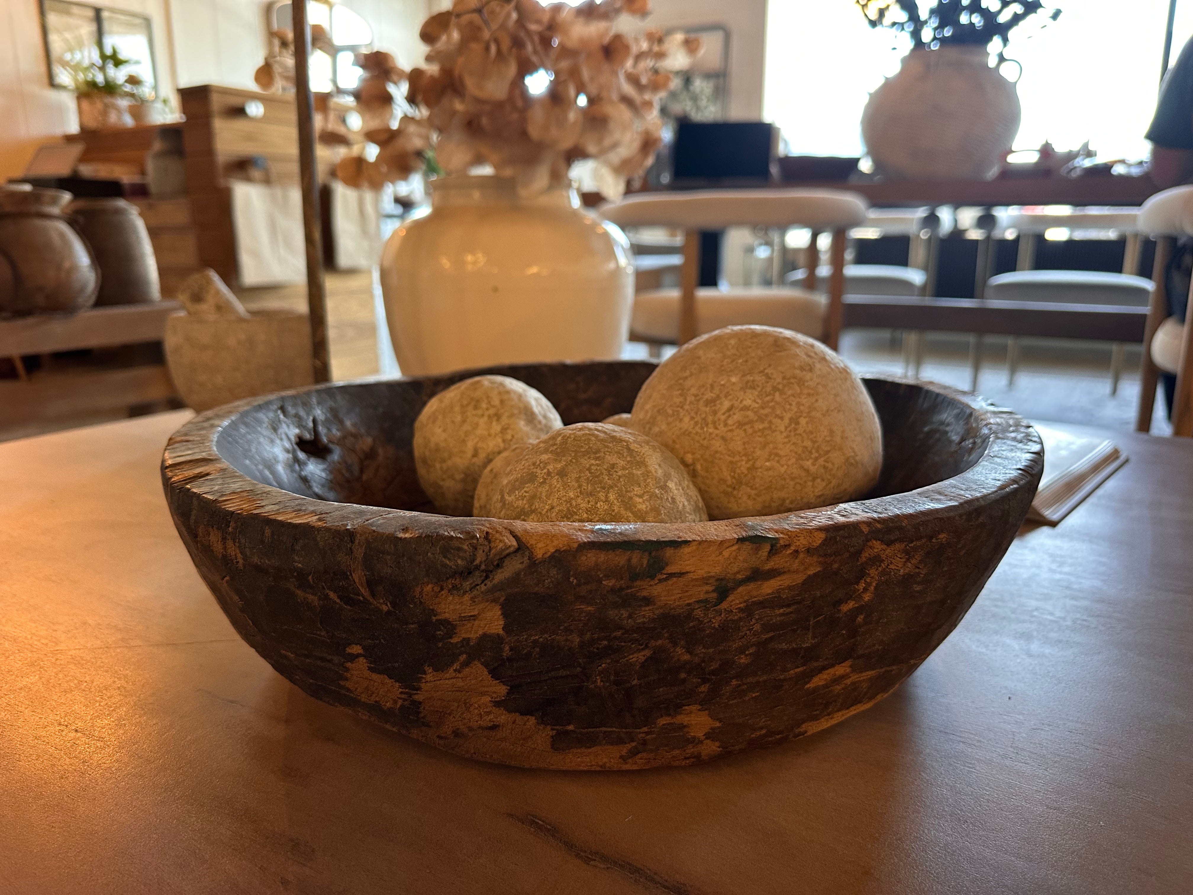 Nepal Vintage Wood Plates