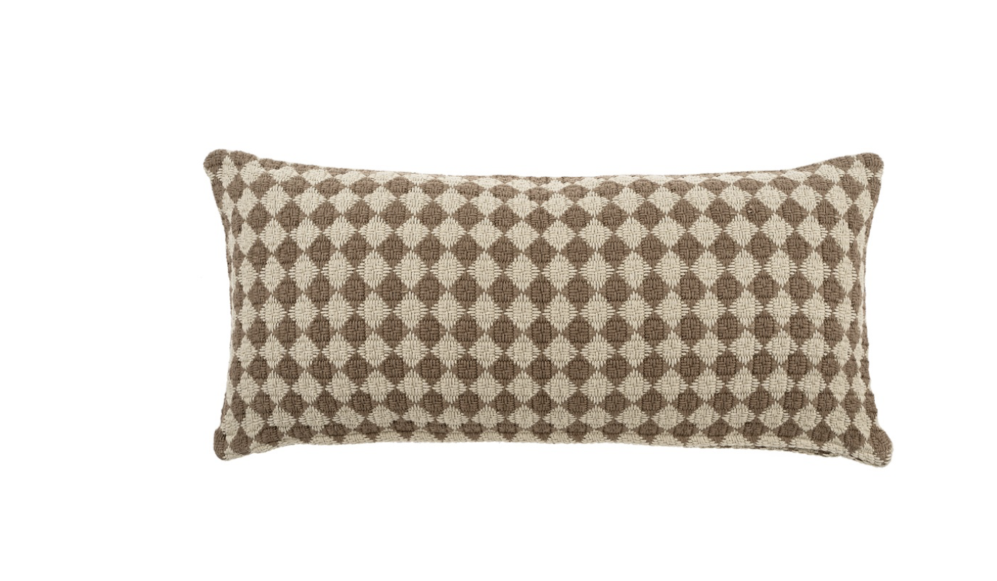 Check Weave Pillow | 14"x31"