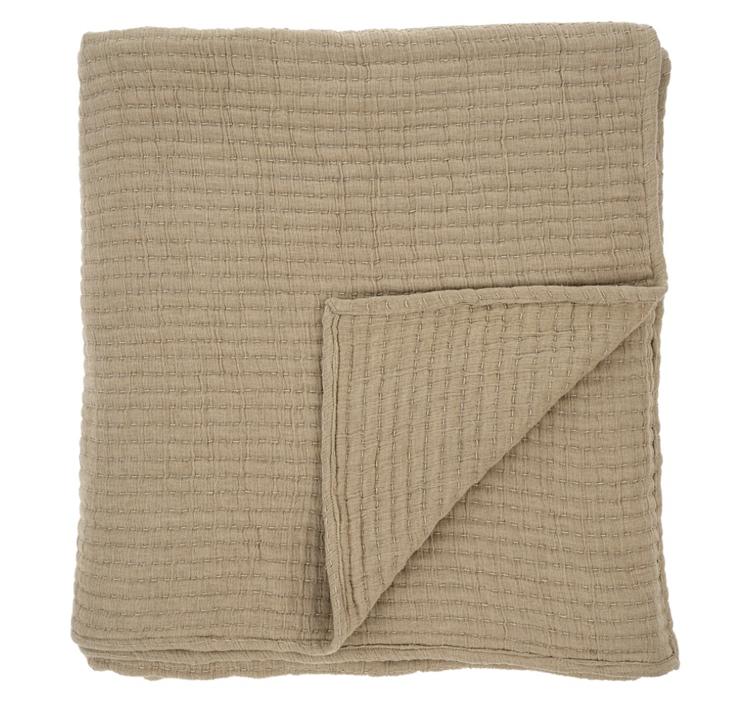 Kantha Stitch Bed Blanket