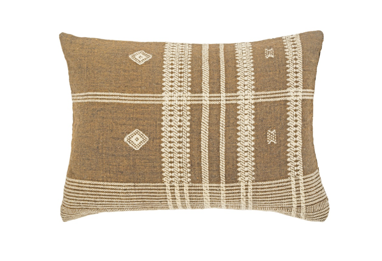 Bhujodi Wool Handloom Pillow | 16”x24”