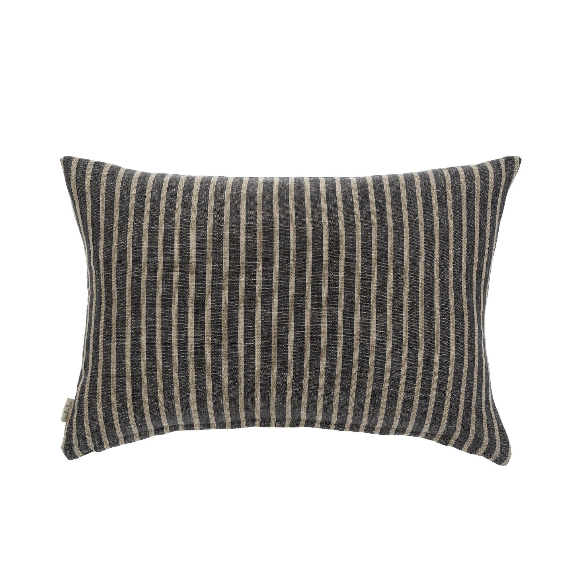 Pinstripe Linen Pillow | 15"x42"