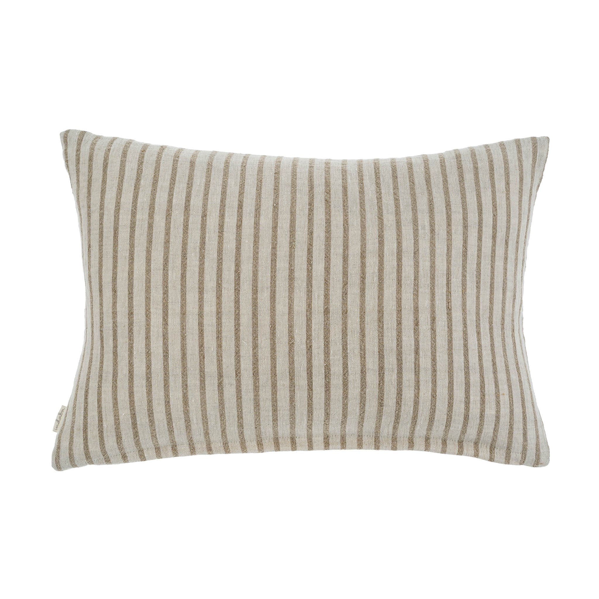 Pinstripe Linen Pillow | 16”x24”