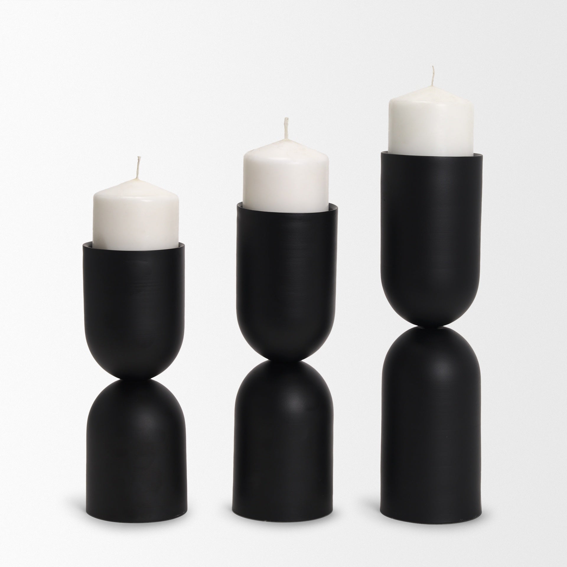 Qamra Metal Pillar Candle Holder