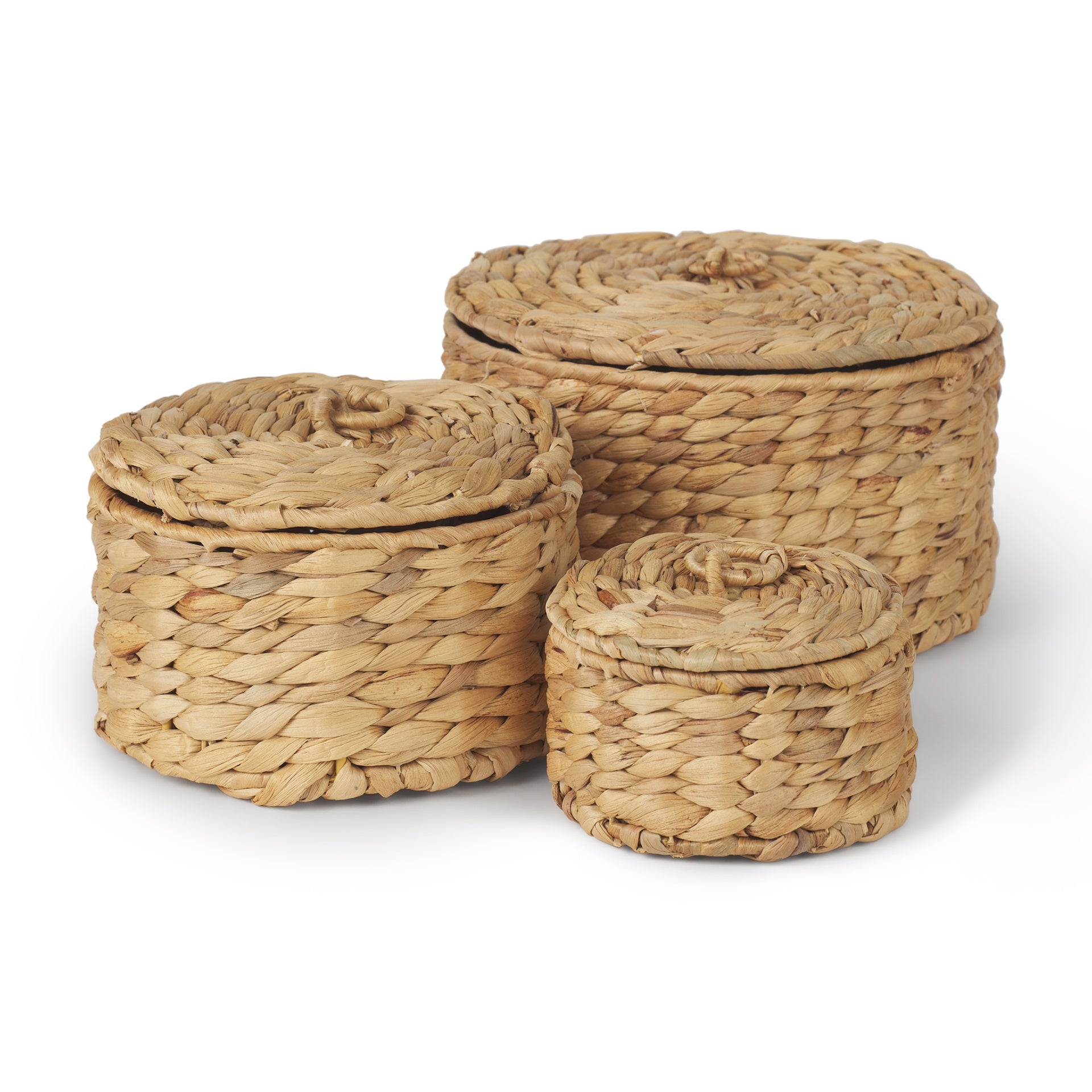 Kailini Nesting Water Hyacinth Boxes | Set of 3
