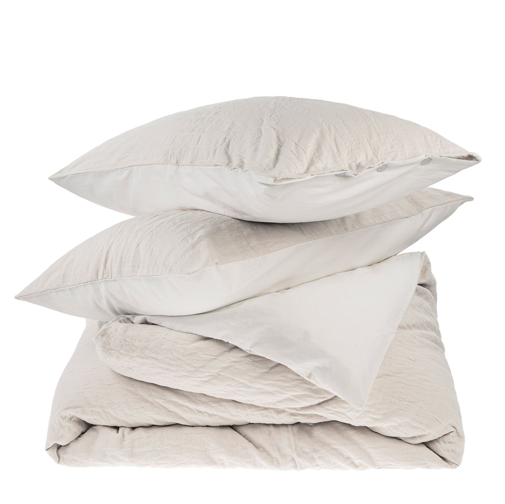 Kerala Kantha Stitch Duvet Cover Set