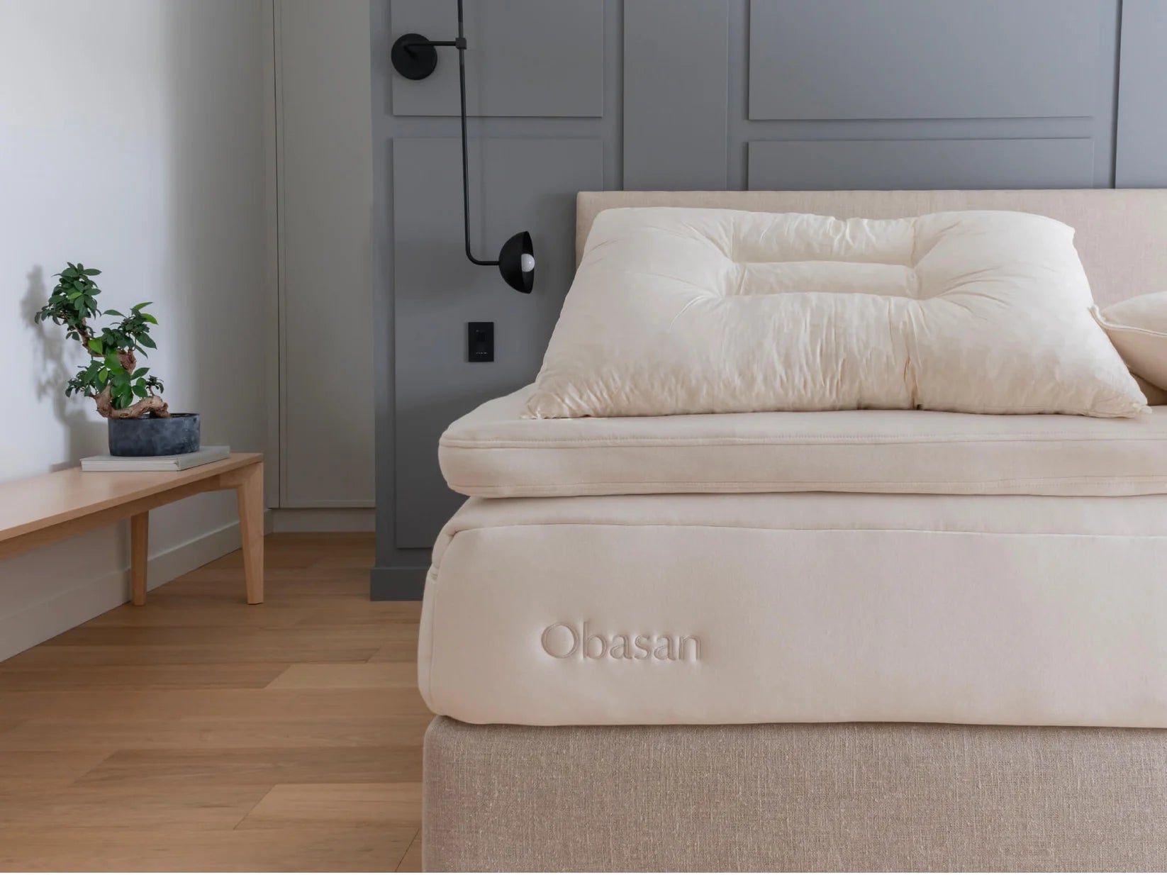 Obasan Contour Organic Shredded Rubber Pillow